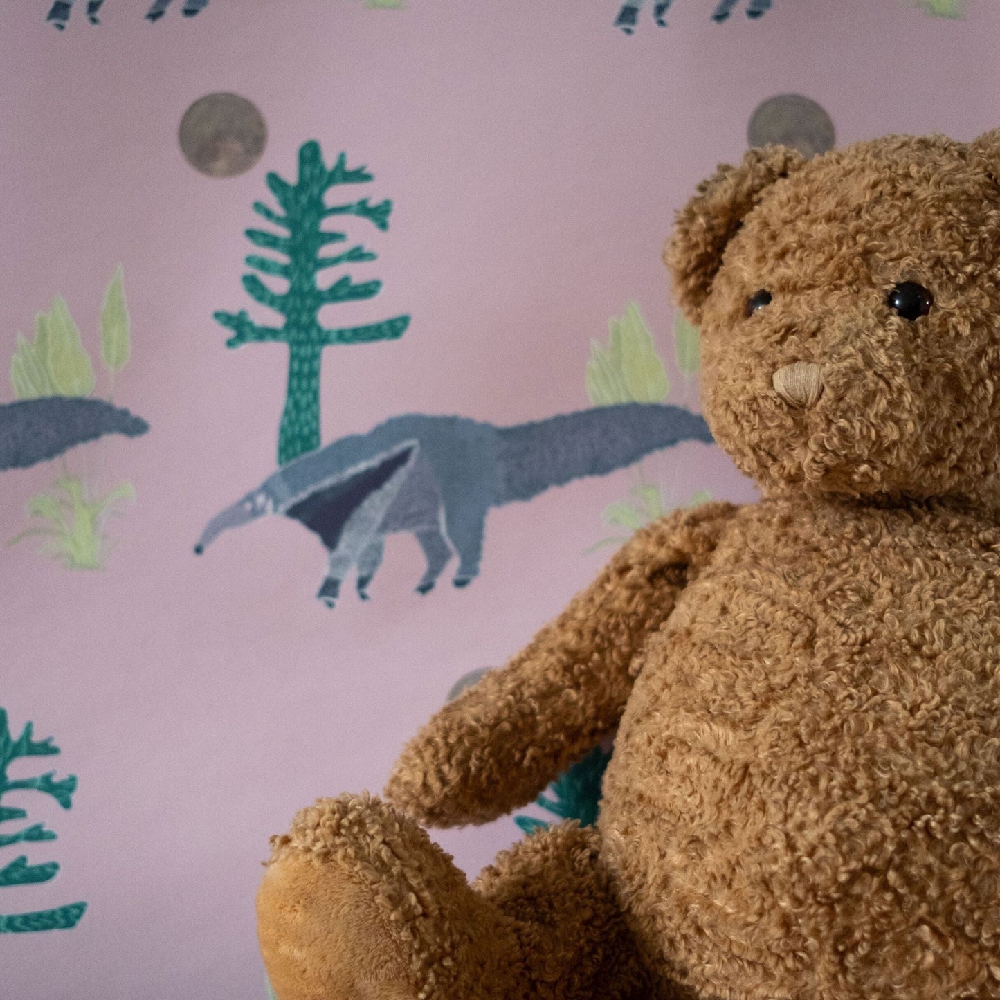 WALLPAPER The Anteater Wallpaper- Pink