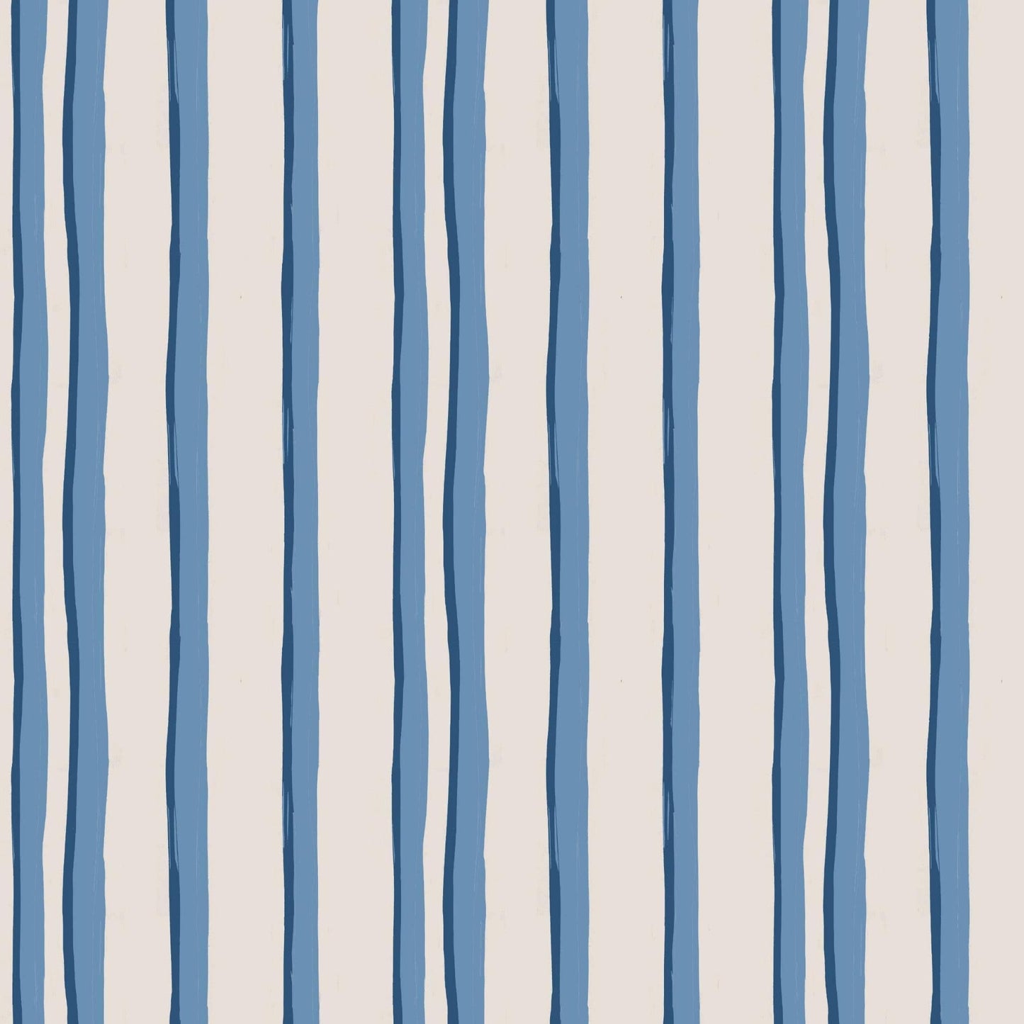 WALLPAPER ROLL Somerset Stripes Wallpaper - Blues
