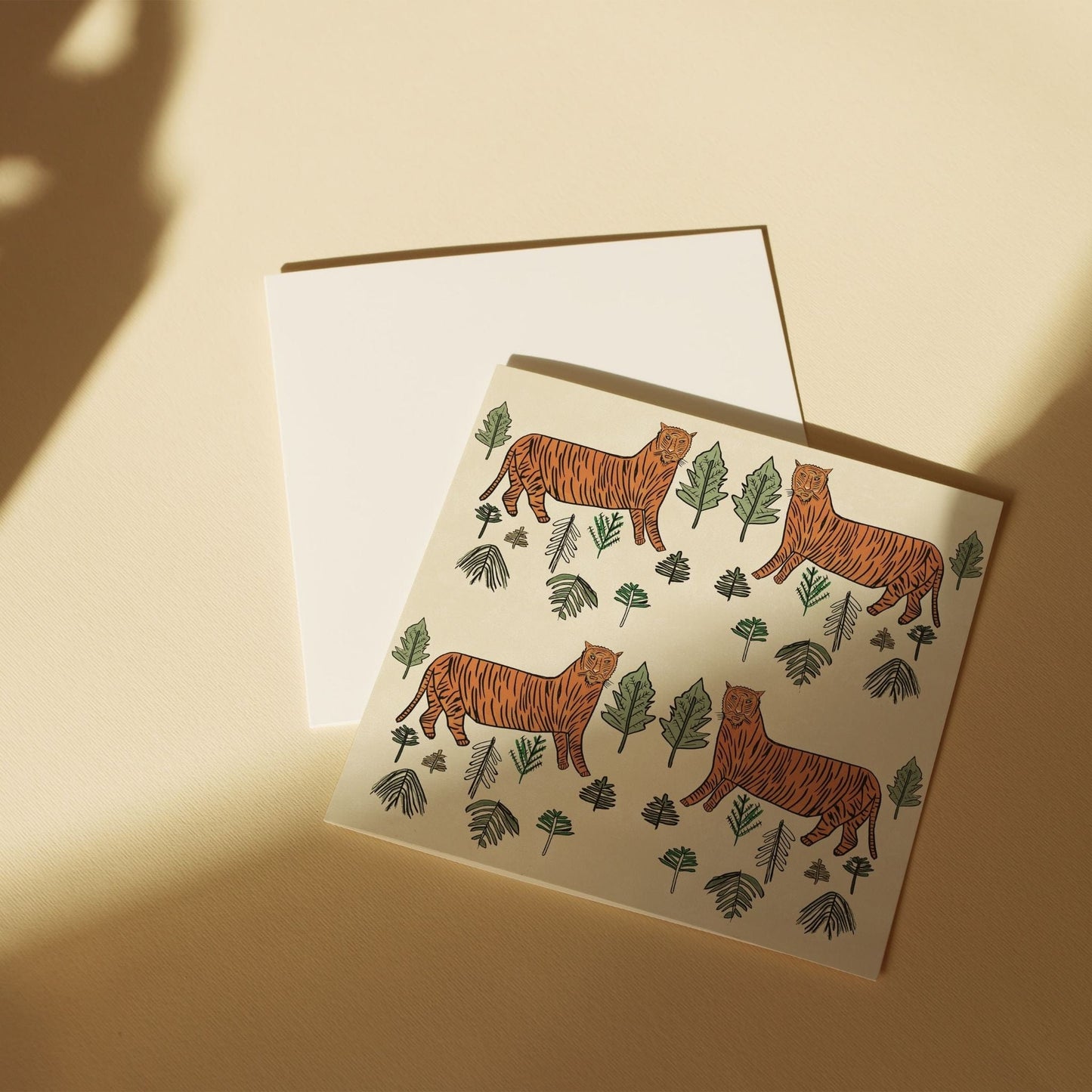 Greeting Card Greetings Card Tiger Tiger