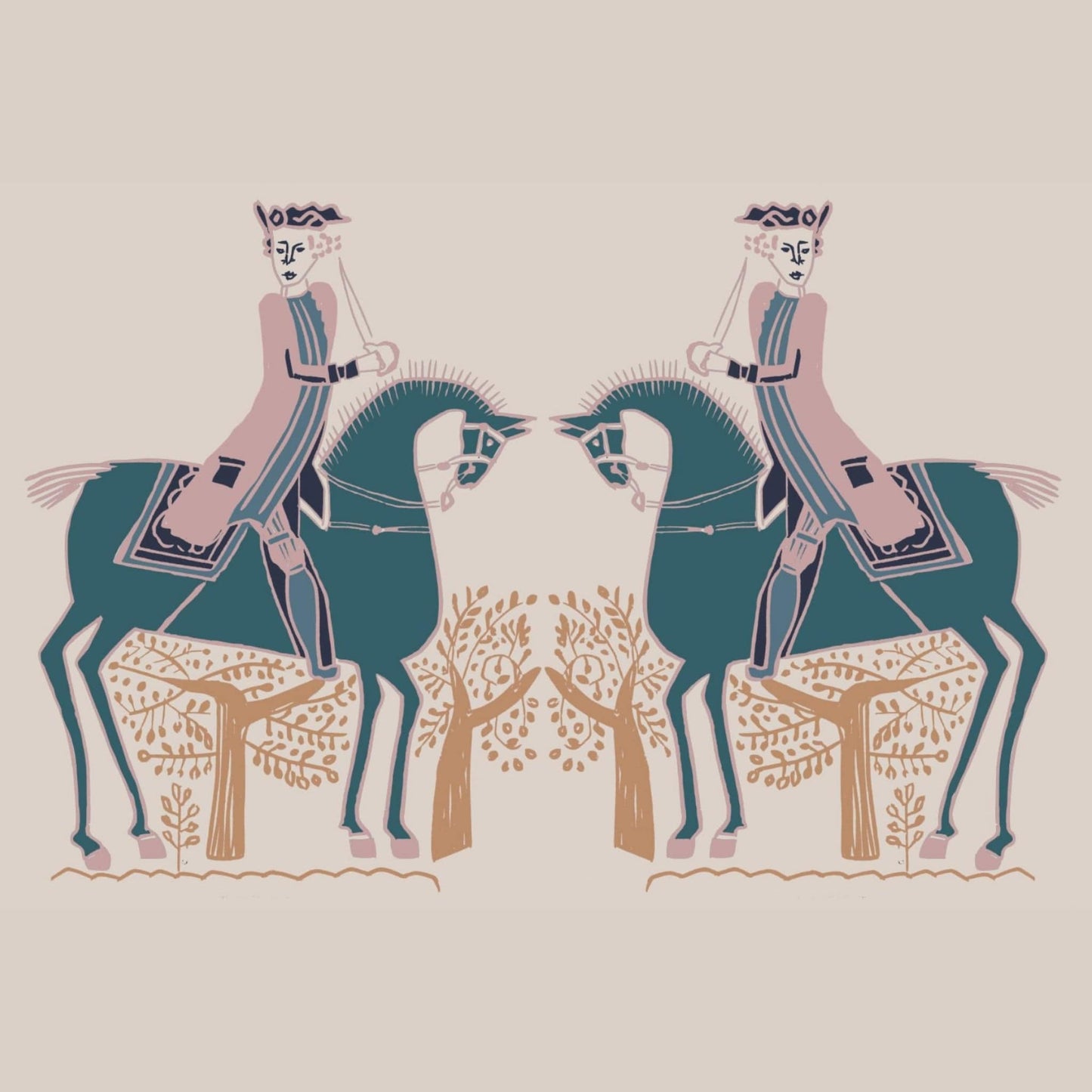 WALLPAPER SAMPLE Red Coat Wallpaper - Tapestry