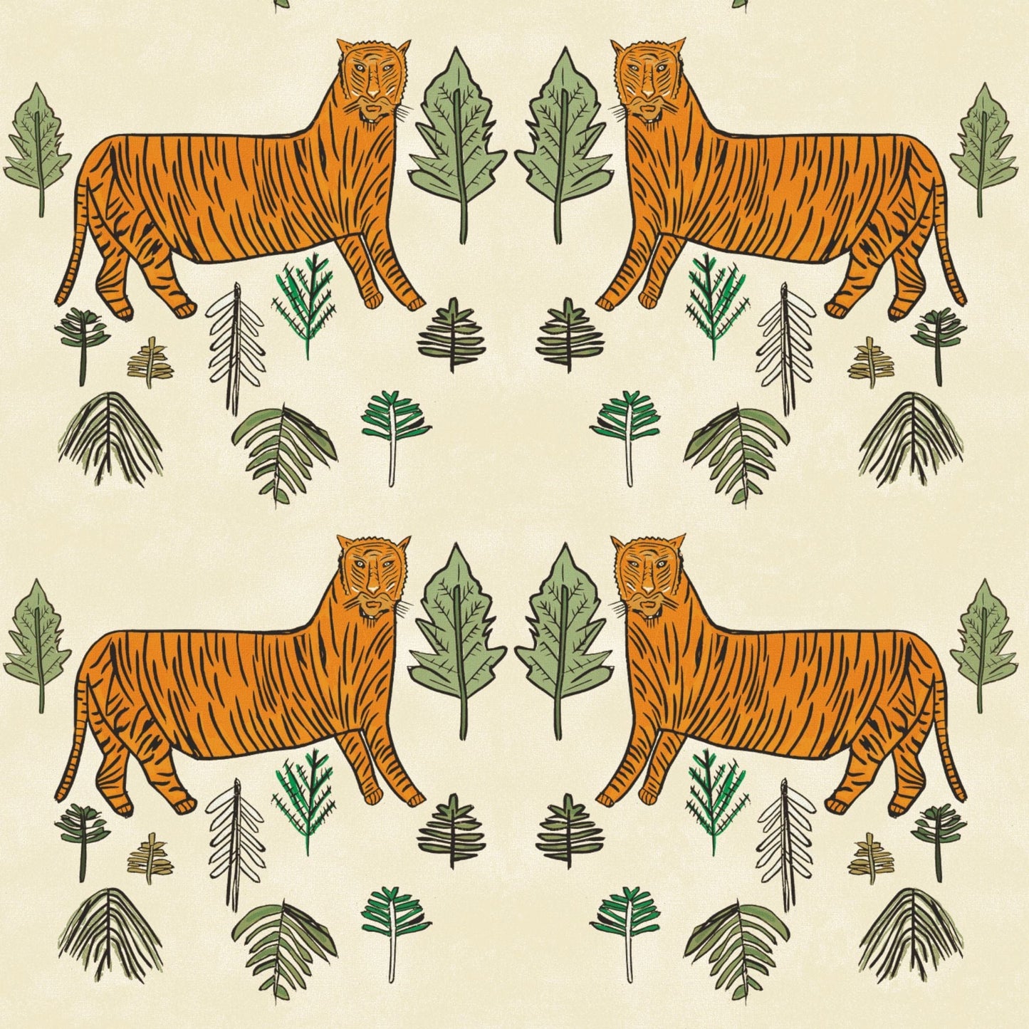 LINEN PER METRE Tiger Tiger  Linen - Jasper