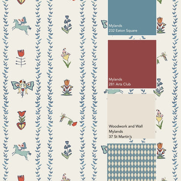How to match paint with wallpaper - Annika Reed Studio X Mylands