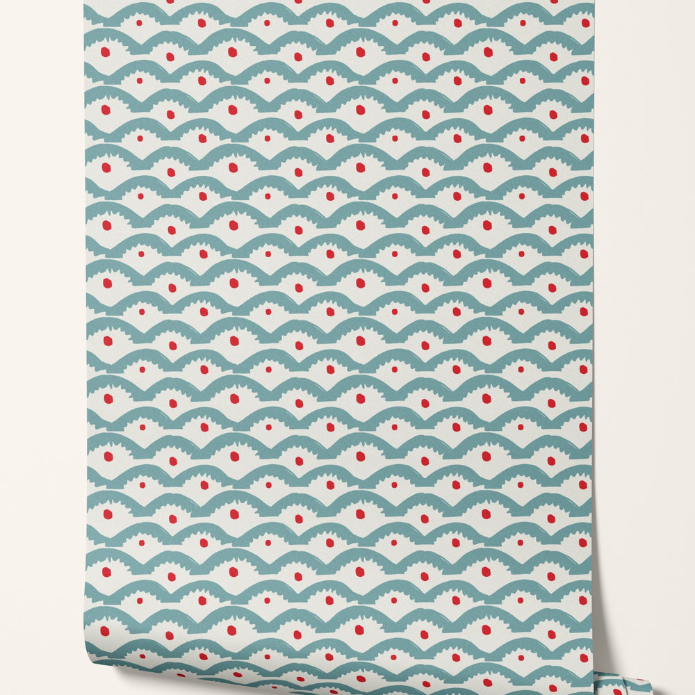 
                  
                    Wiggly Squiggly Wallpaper ~ Blue and Red
                  
                