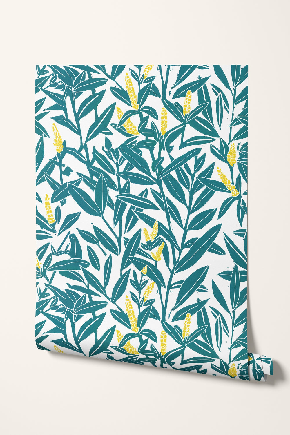 Climbing Vine Wallpaper- Beryl & Porcelain