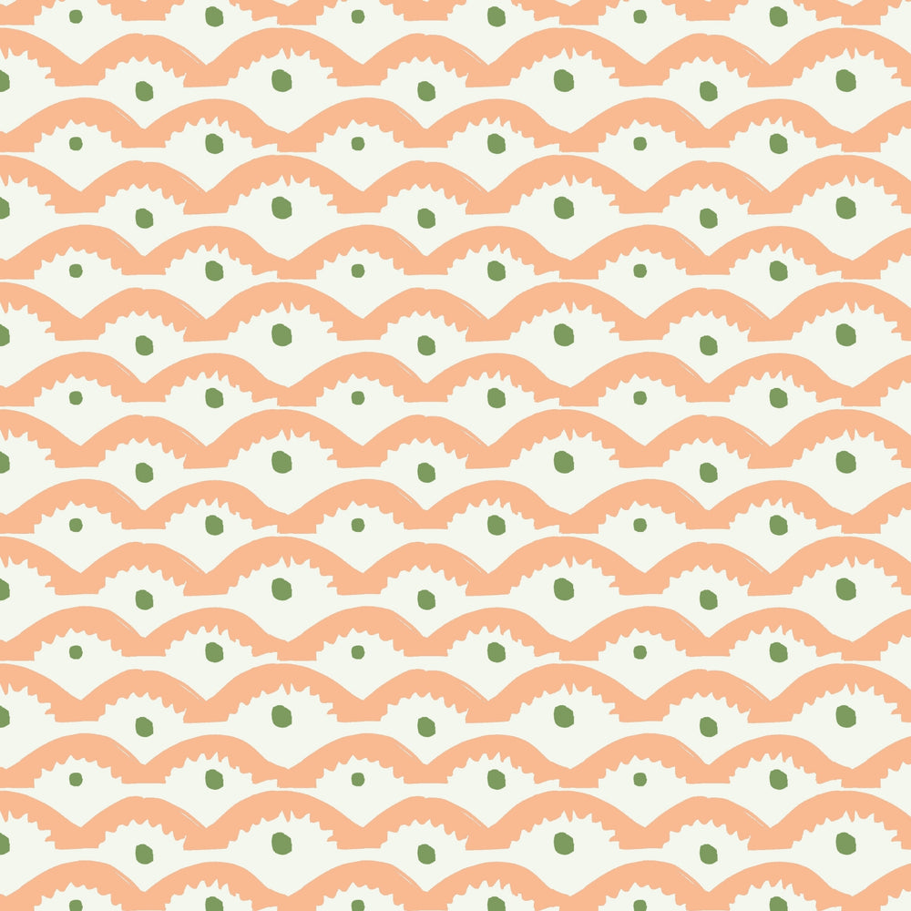 Wiggly Squiggly Wallpaper ~ Peachy