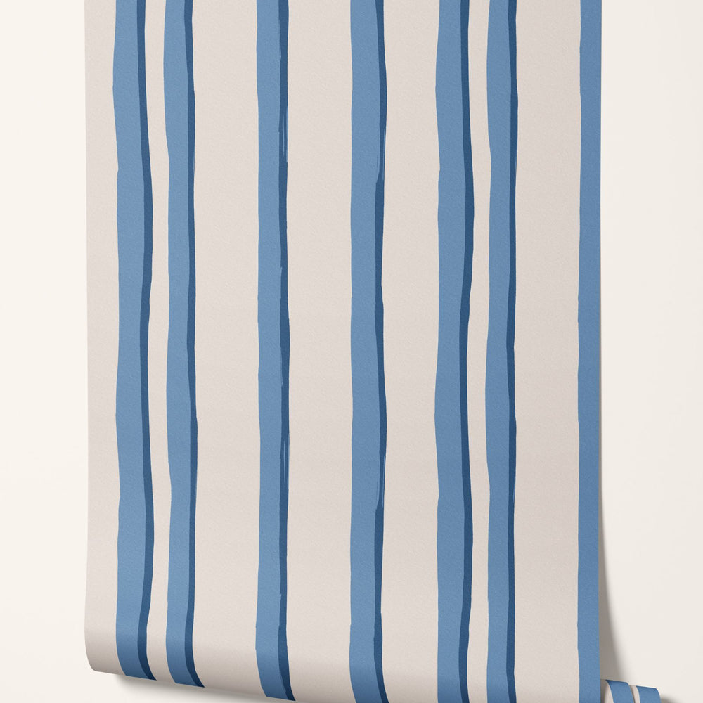 
                  
                    Somerset Stripes Wallpaper - Blues
                  
                