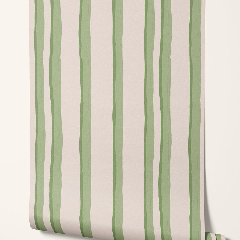 
                  
                    Somerset Stripes Wallpaper - Greens
                  
                
