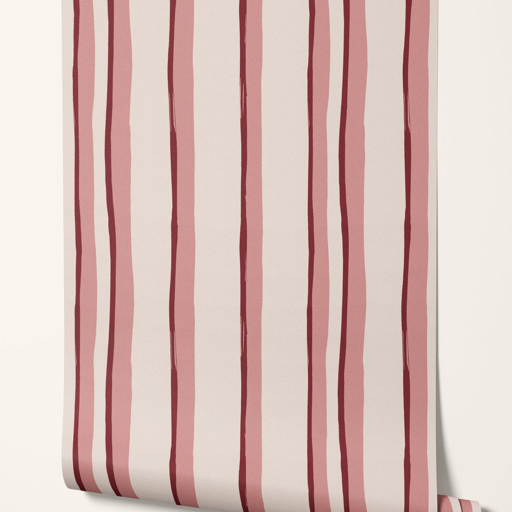 
                  
                    Somerset Stripes Wallpaper - Pinks
                  
                