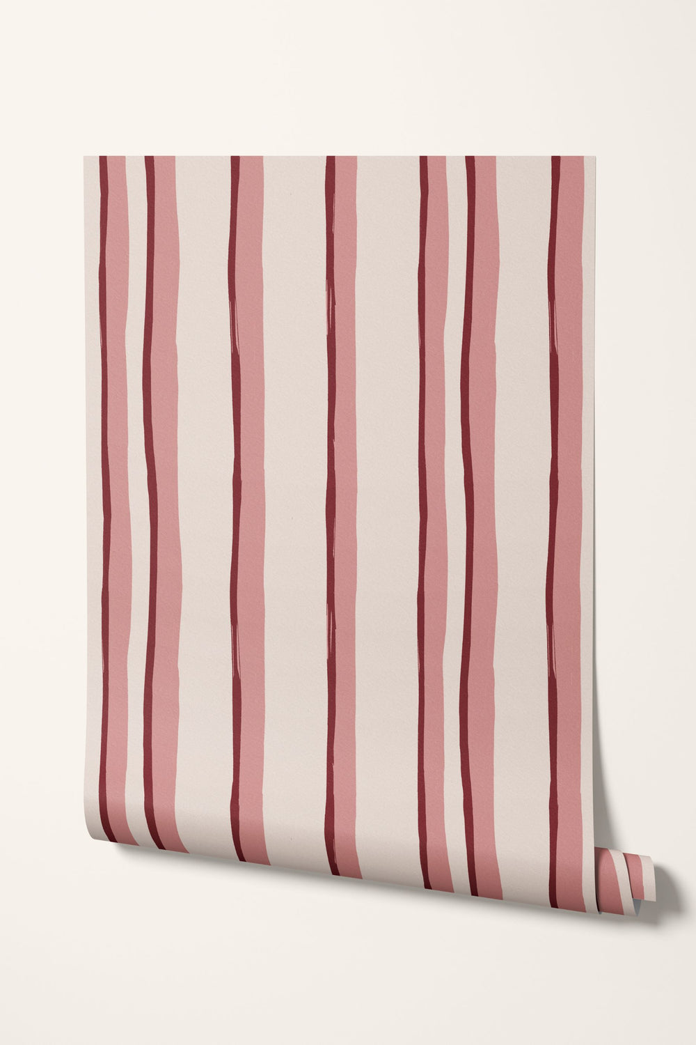 Somerset Stripes Wallpaper - Pinks