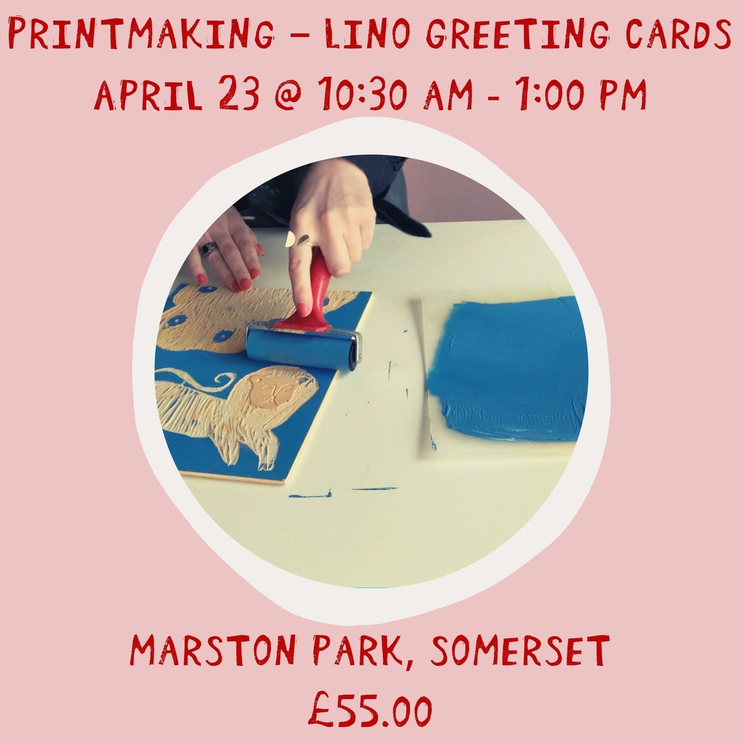 Annika Reed Studio  Lino Greeting Card Workshop