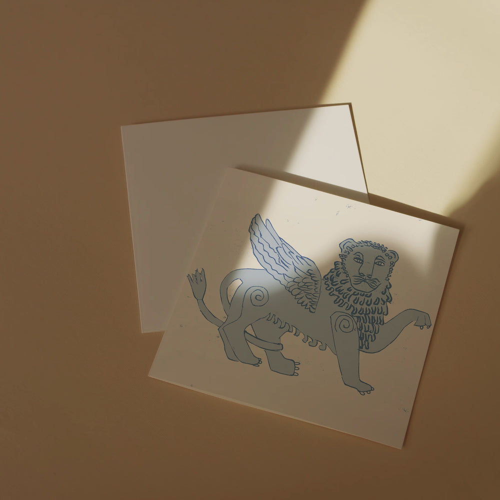 
                  
                    Load and play video in Gallery viewer, Greetings Card Winged Lion
                  
                