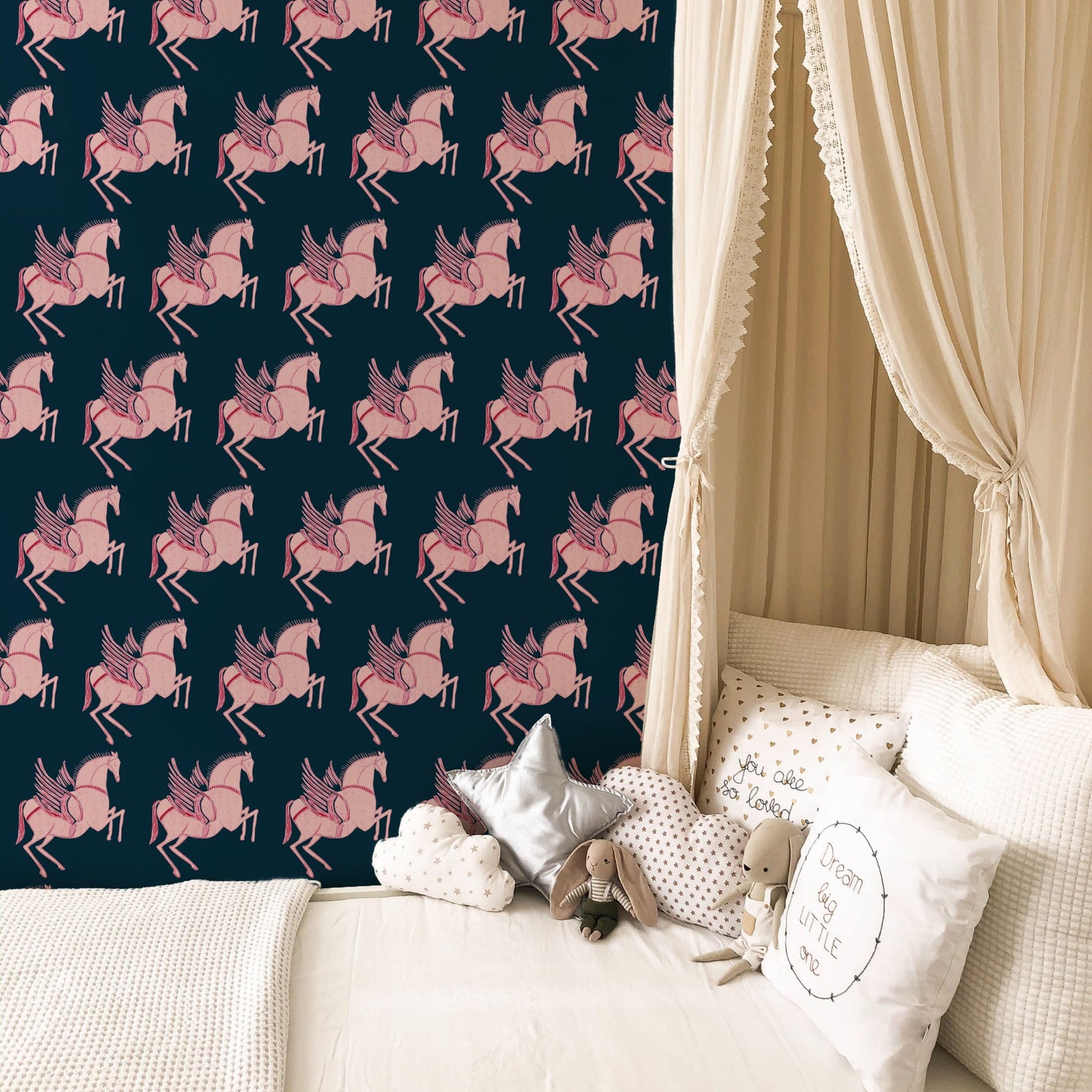WALLPAPER ROLL Pegasus Wallpaper - Midnight