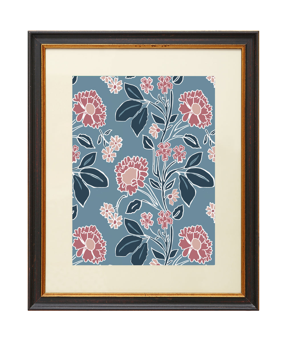 Giclée Print Honiton Lace - Branscombe Blue