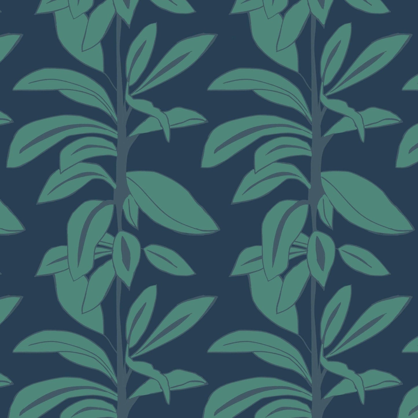 
                  
                    WALLPAPER SAMPLE Leaves at Midnight SAMPLE Rubber Plant - Leaves at Midnight
                  
                