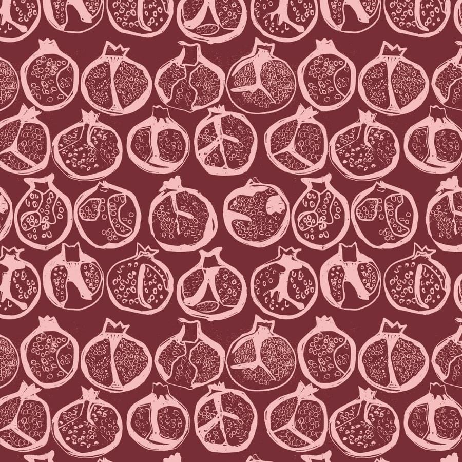 WALLPAPER SAMPLE Raspberry SAMPLE Pomegranate - Raspberry