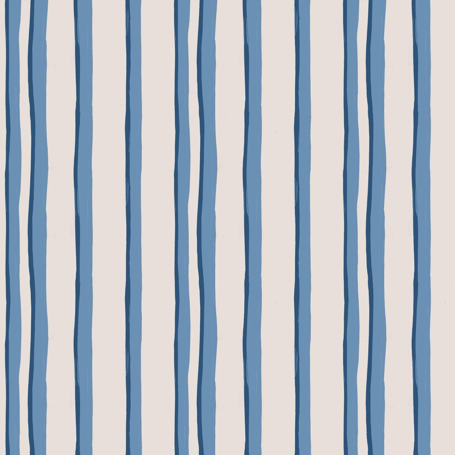 LINEN PER METRE Somerset Stripes Linen - Blue