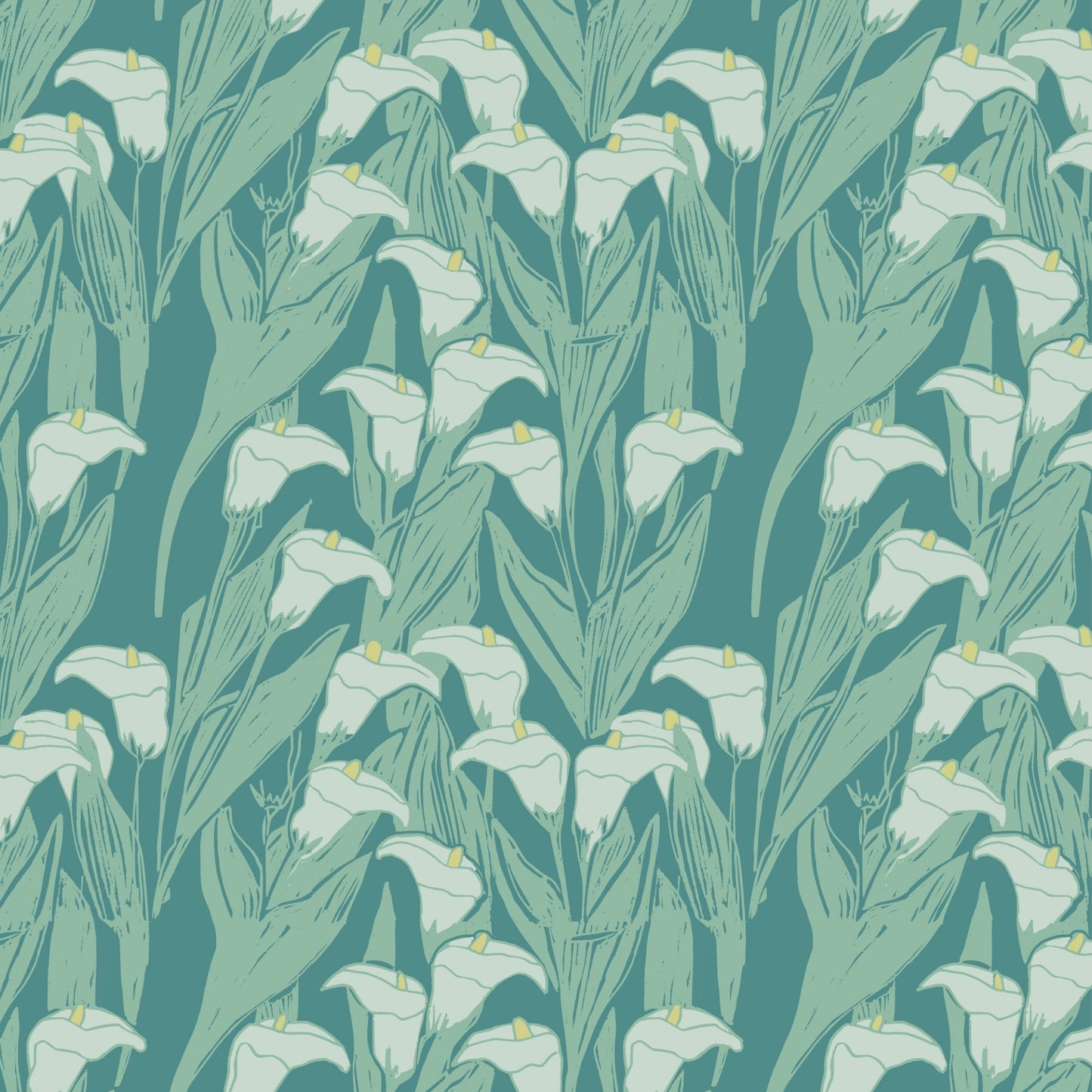 
                  
                    Calla Lily Wallpaper - Blooming Green
                  
                
