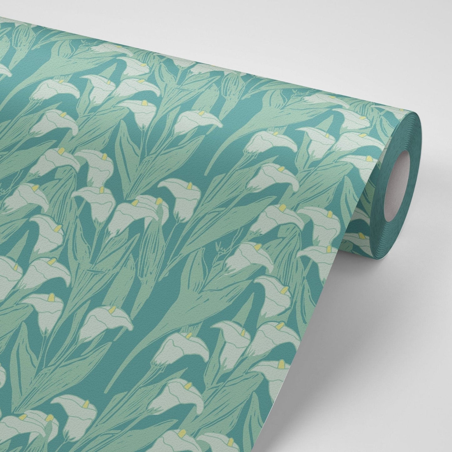 
                  
                    WALLPAPER SAMPLE SAMPLE SAMPLE Calla Lily Wallpaper - Blooming Green
                  
                