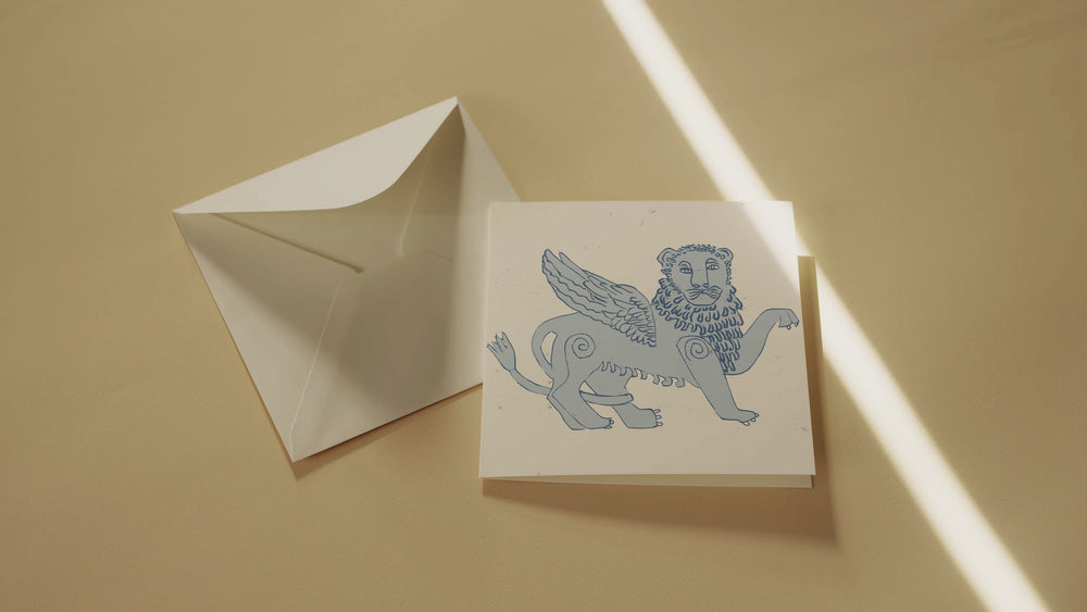 
                  
                    Load and play video in Gallery viewer, Greetings Card Winged Lion
                  
                