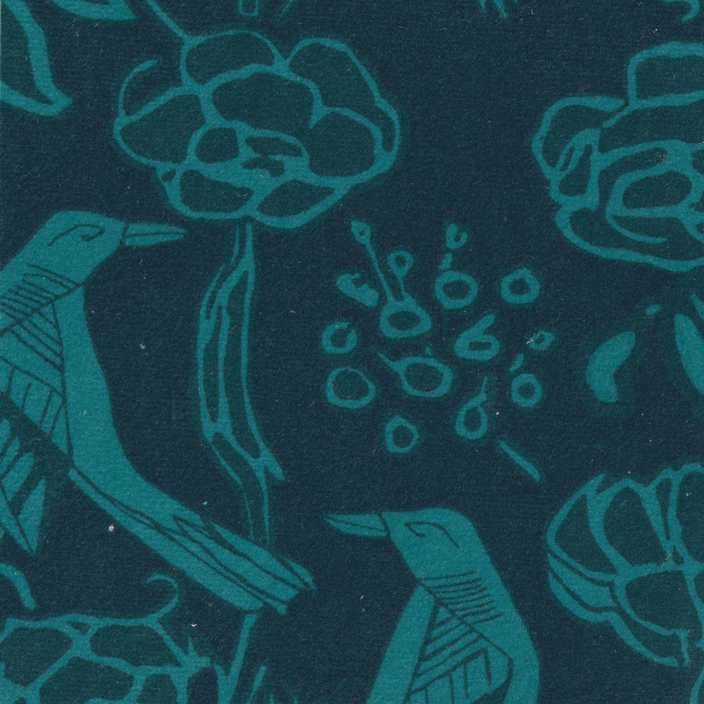 
                  
                    Chattering of Choughs Recycled Velvet - Deco Blue
                  
                