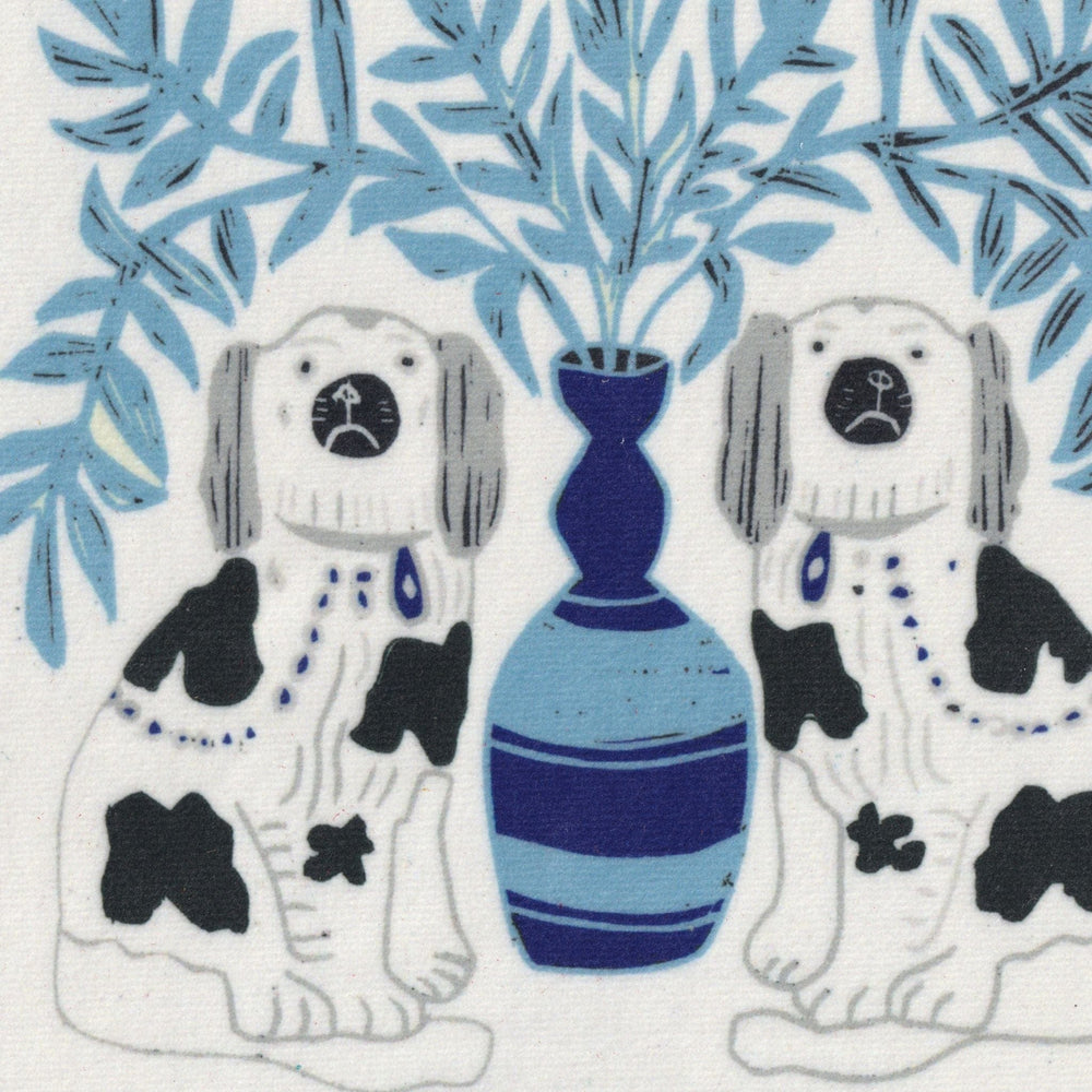
                  
                    VELVET Pair of Dogs Recycled Velvet - Delft Blue
                  
                