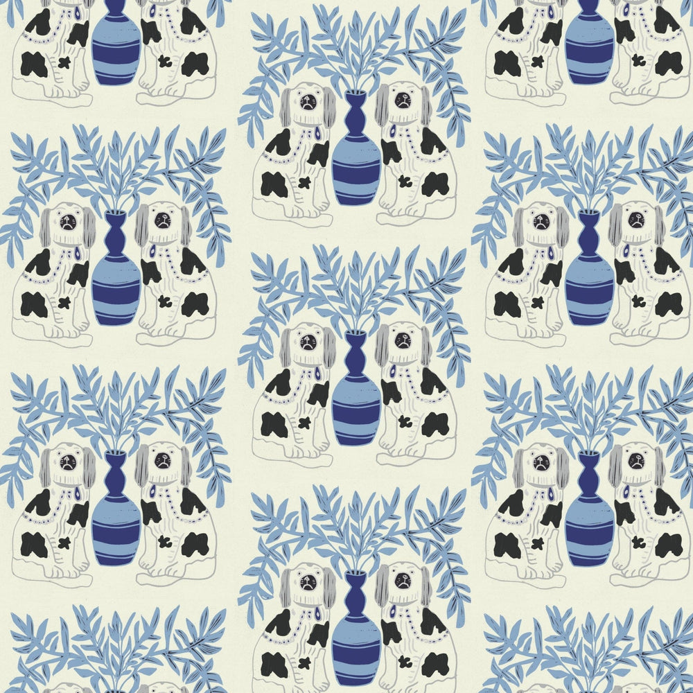 
                  
                    WALLPAPER ROLL Pair of Dogs Wallpaper - Delft Blue
                  
                