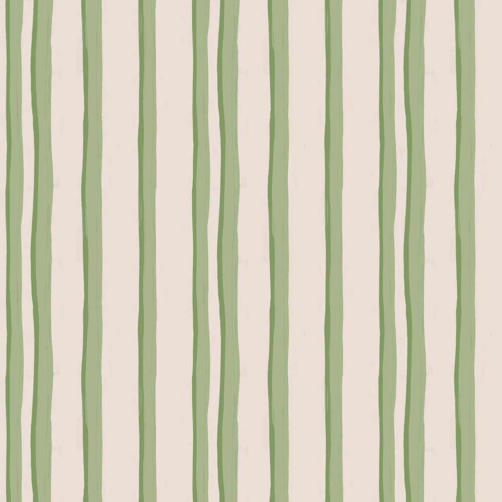 WALLPAPER ROLL Somerset Stripes Wallpaper - Greens