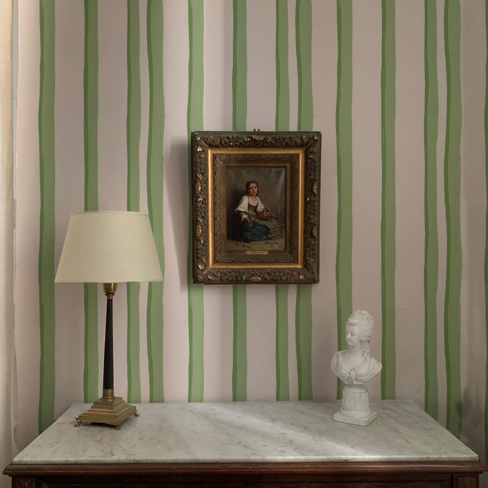 
                  
                    WALLPAPER Somerset Stripes Wallpaper - Greens
                  
                