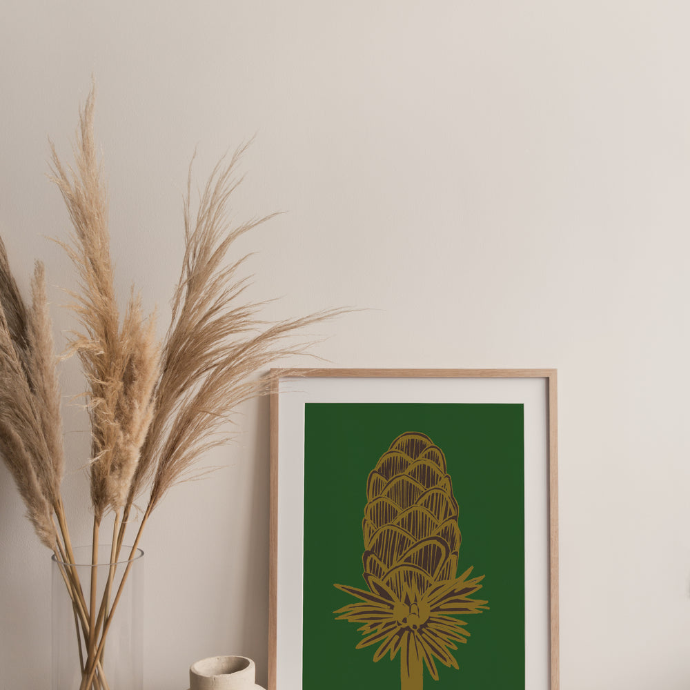 
                  
                    Giclée Print Where the Wild Teasels Were - Amber and Umber
                  
                