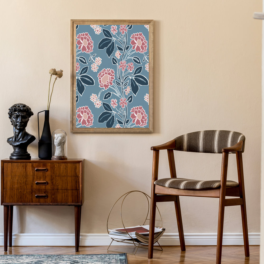 
                  
                    Giclée Print Honiton Lace - Branscombe Blue
                  
                