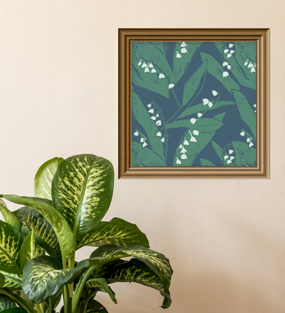 
                  
                    Giclée Print Lily of the Valley - Leaves at Midnight
                  
                