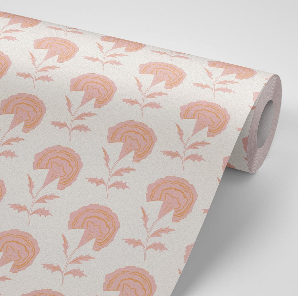 WALLPAPER SAMPLE SAMPLE SAMPLE Marigold Wallpaper - Pink Indian Sunset