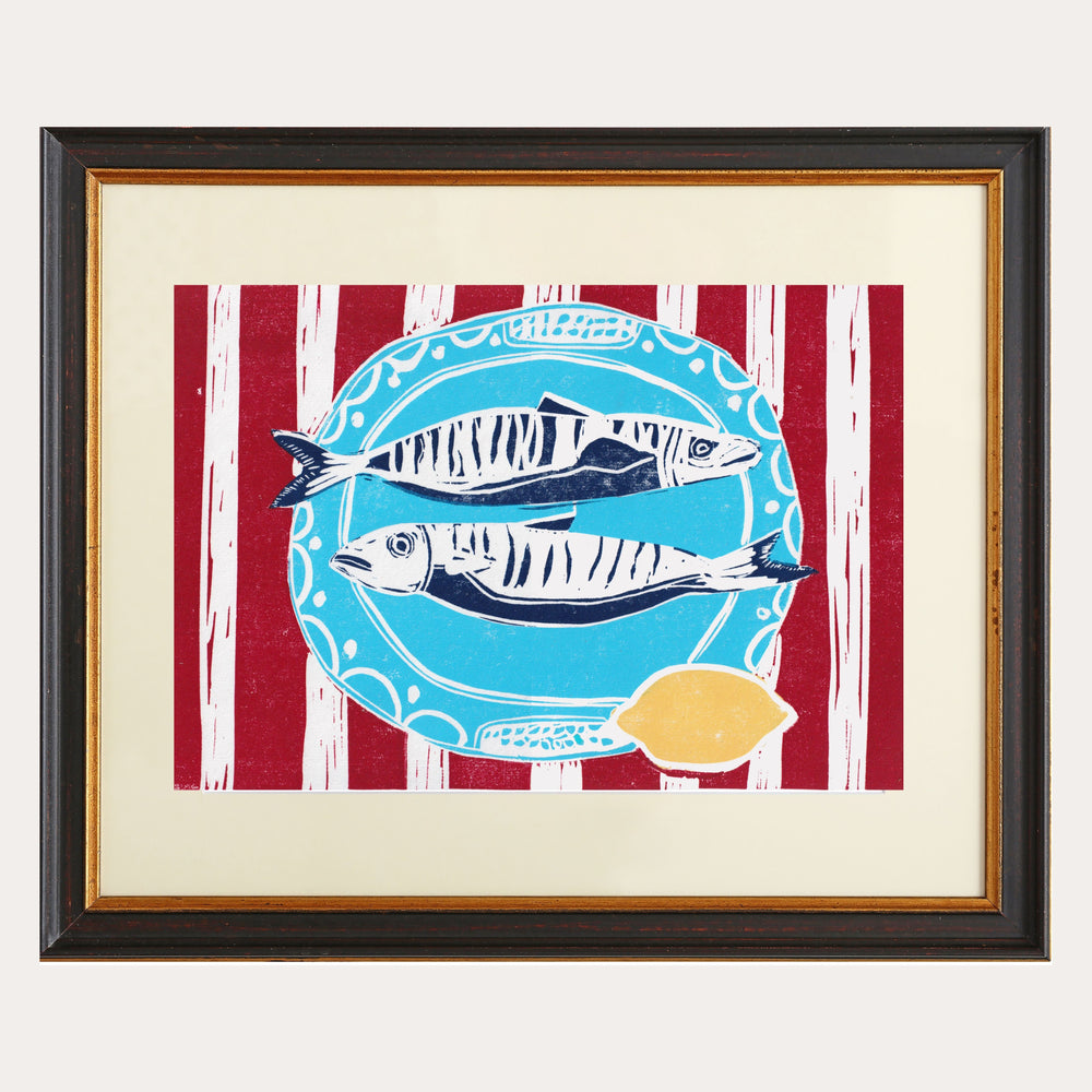 Original Print of the Month - Fish on a Dish