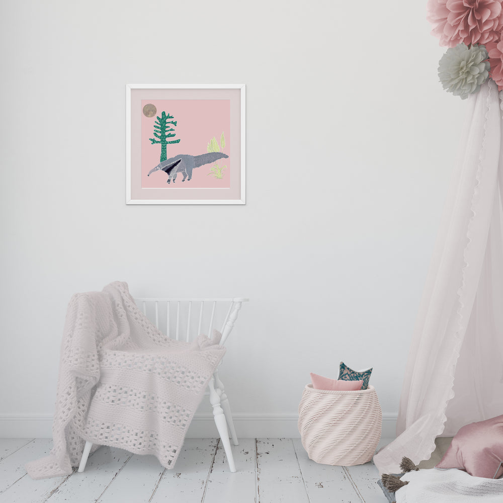 
                  
                    Giclée Print The Anteater - Pink
                  
                