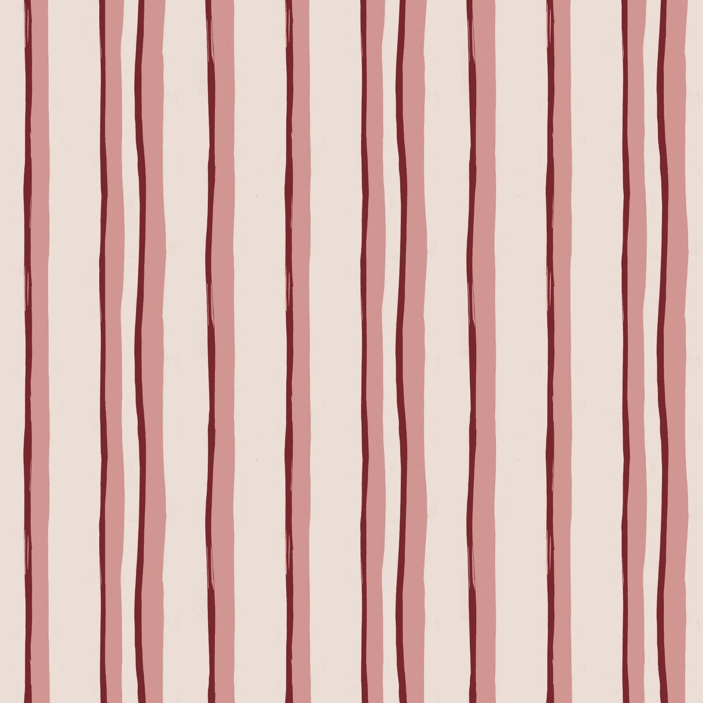 WALLPAPER ROLL Somerset Stripes Wallpaper - Pinks