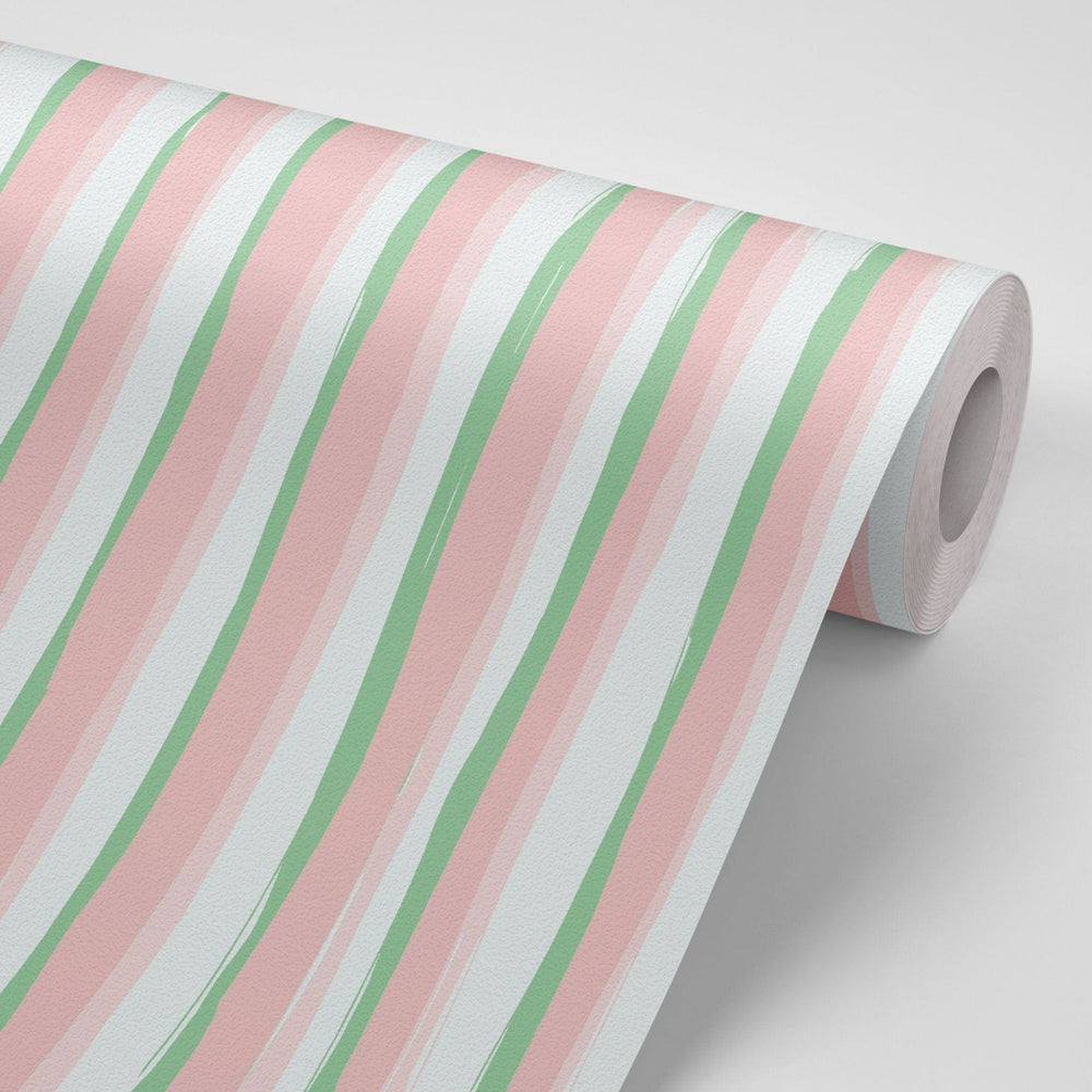 WALLPAPER SAMPLE SAMPLE SAMPLE Ohh I do like to be beside the seaside Wallpaper - Neapolitan Pink