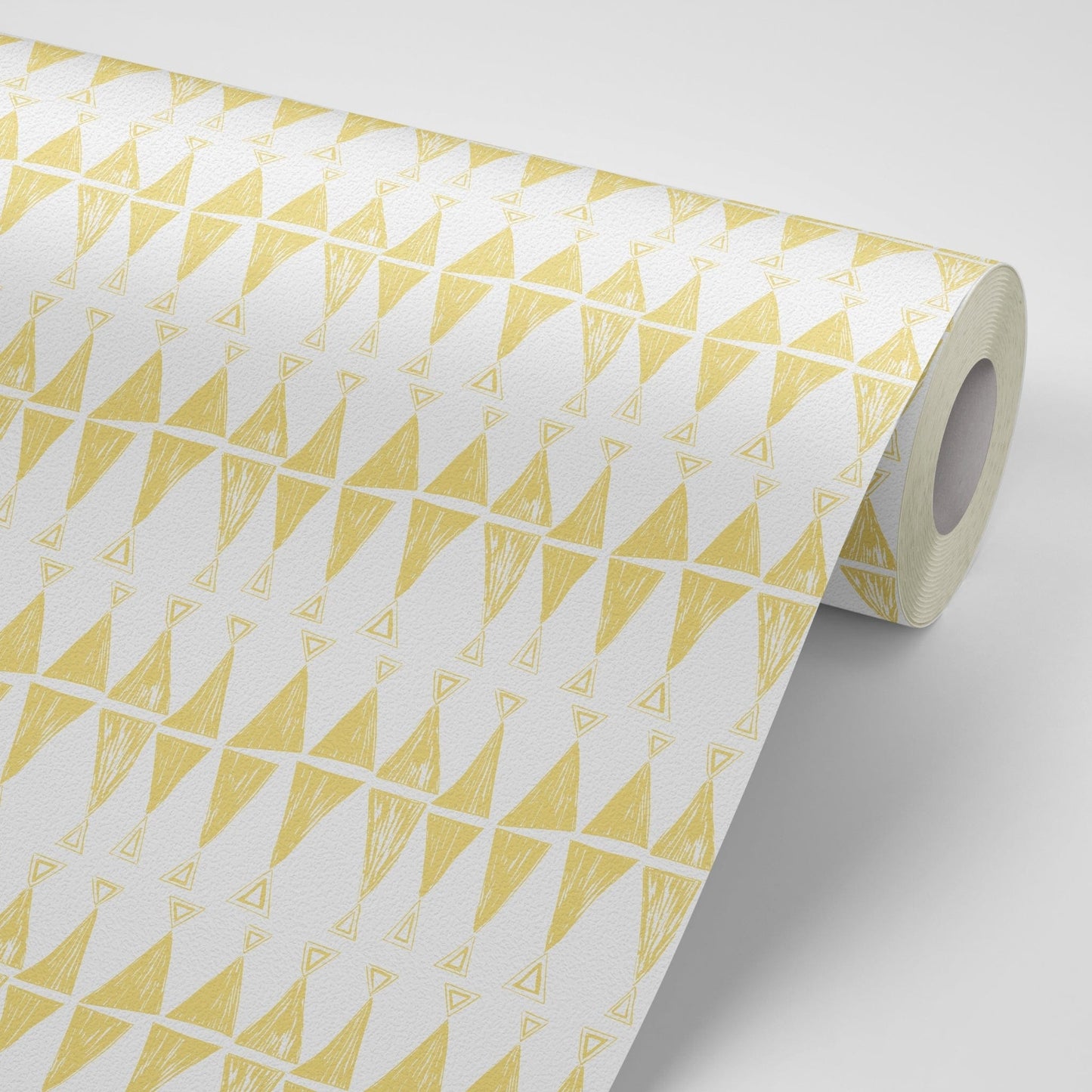 
                  
                    WALLPAPER Triangles are my Favourite Shape Wallpaper - Mustard
                  
                