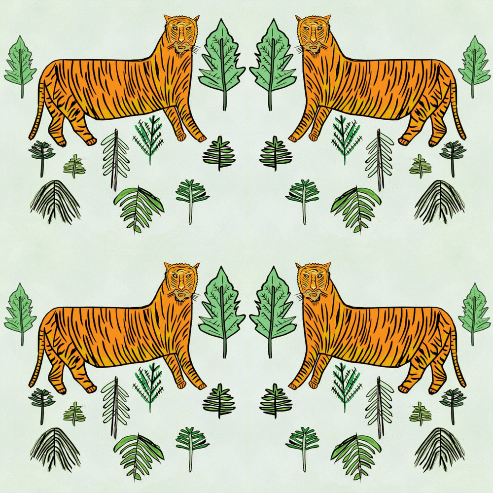 WALLPAPER SAMPLE Tiger Tiger Wallpaper - Serpentine