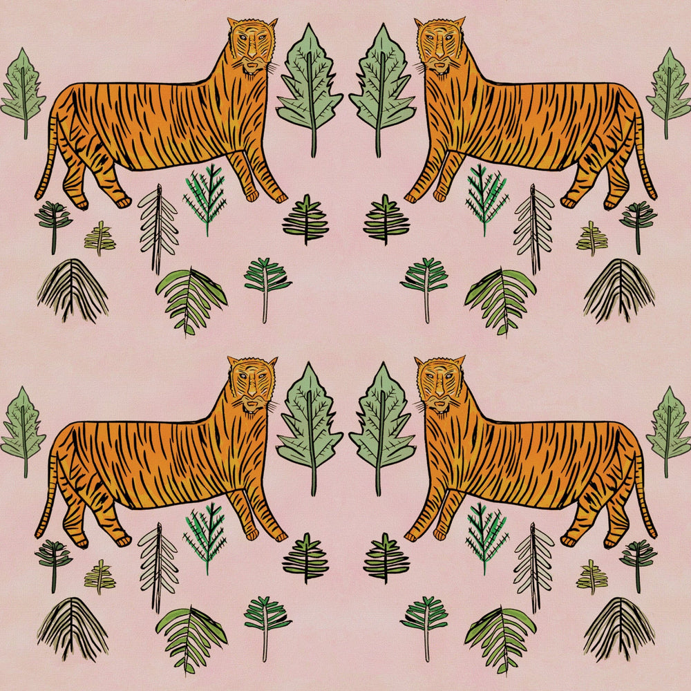 WALLPAPER ROLL Tiger Tiger Wallpaper- Morganite
