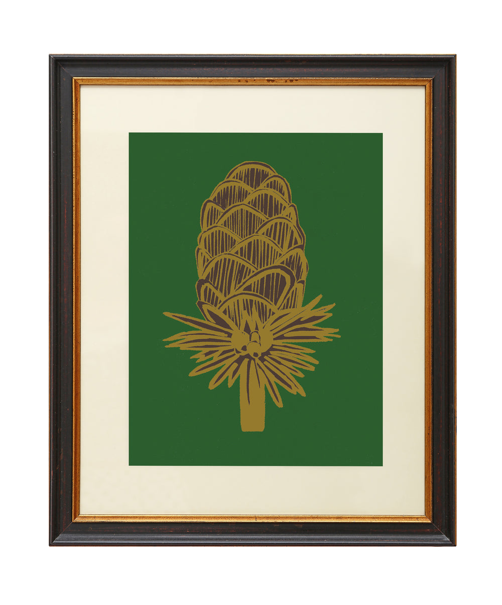 Giclée Print Where the Wild Teasels Were - Amber and Umber