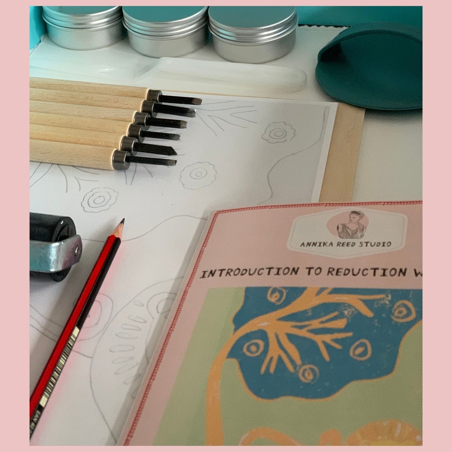 Step by Step Guide to Woodblock Printing and Supplies