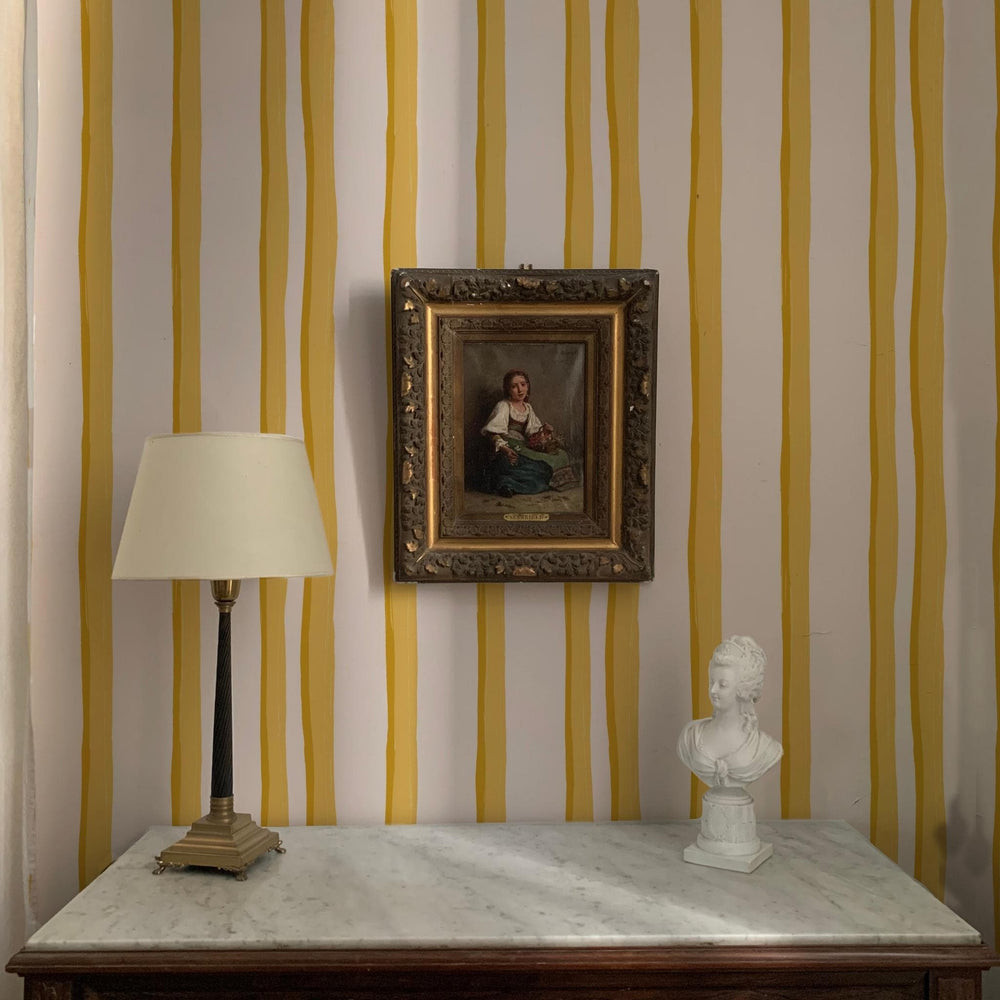 WALLPAPER Somerset Stripes Wallpaper - Yellows